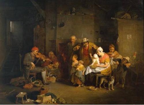 Sir David Wilkie The Blind Fiddler Sweden oil painting art